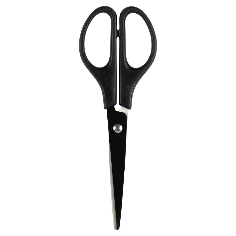JAM PAPER Multi-Purpose Precision Scissors - 8 Inch - White - Ergonomic Handle & Stainless Steel Blades - Sold Individually