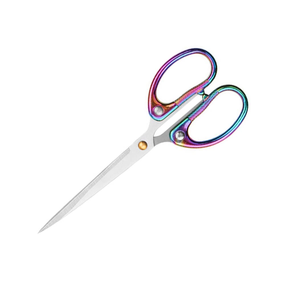 5" All Stainless Steel Office Scissors,Ultra Sharp Blade Shears,Sturdy Sharp Scissor for Office Home School Sewing Fabric Craft Paper All Purpose Scissors Gold