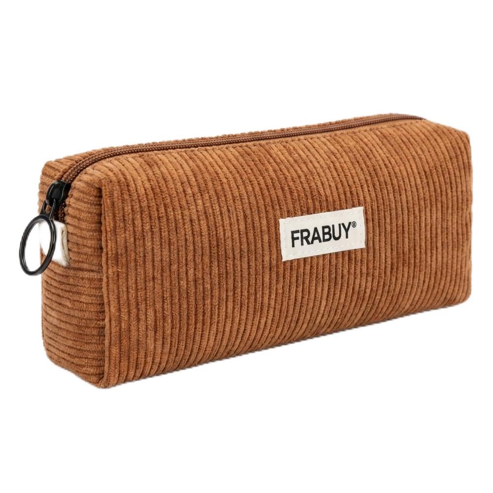 Soft Corduroy Pencil Case Pen Pouch Organizer, Small Stationery Bag