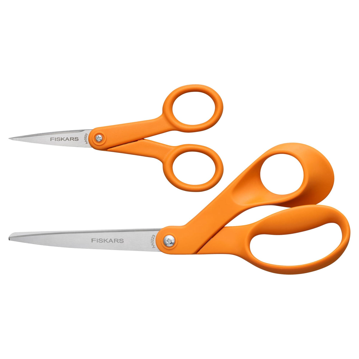Fiskars 5" Orange-Handled Micro-Tip Fabric Scissors, No. 5