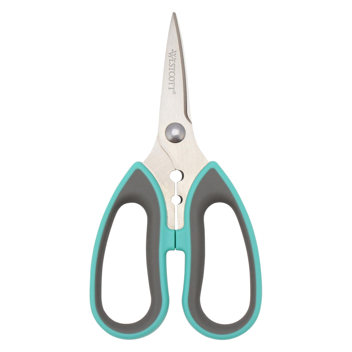 Westcott All-Purpose Kitchen Shears, Pink with Gold Blades - Durable Kitchen Shears with Precision-Ground Blades for Easy Cutting and Meal Prep - 8-Inch