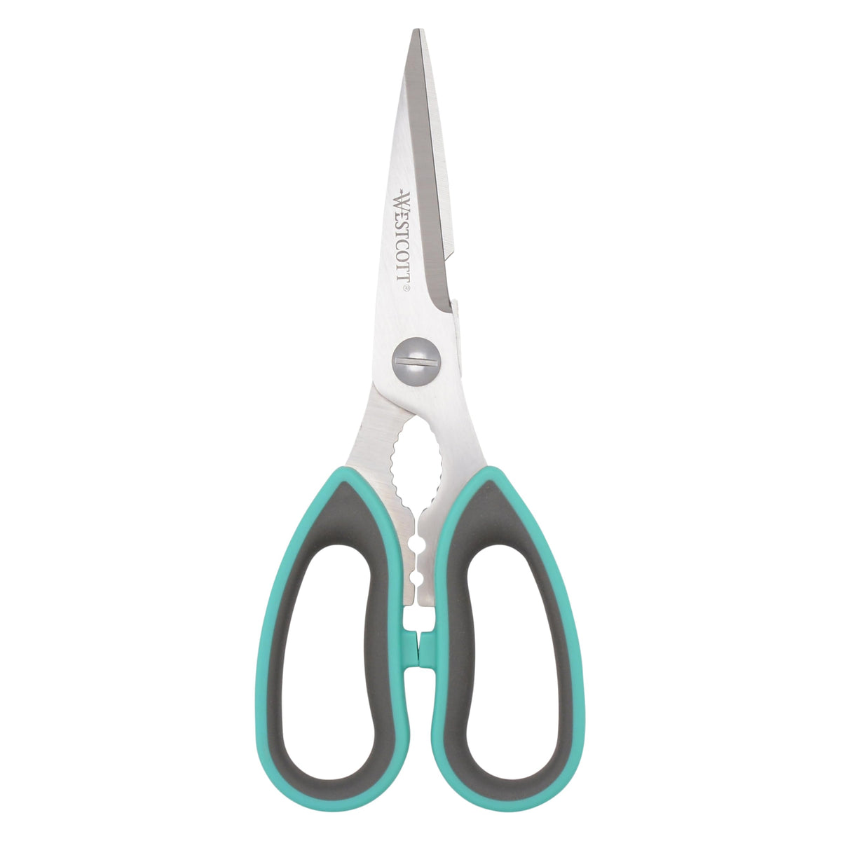 Westcott All-Purpose Kitchen Shears, Pink with Gold Blades - Durable Kitchen Shears with Precision-Ground Blades for Easy Cutting and Meal Prep - 8-Inch