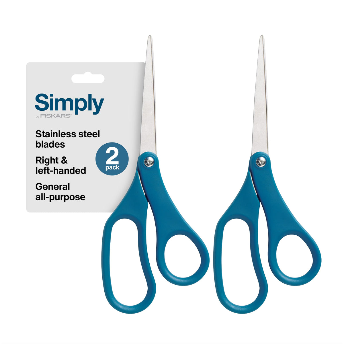 Fiskars 8" Non-Stick Titanium SoftGrip All Purpose Scissors for Office