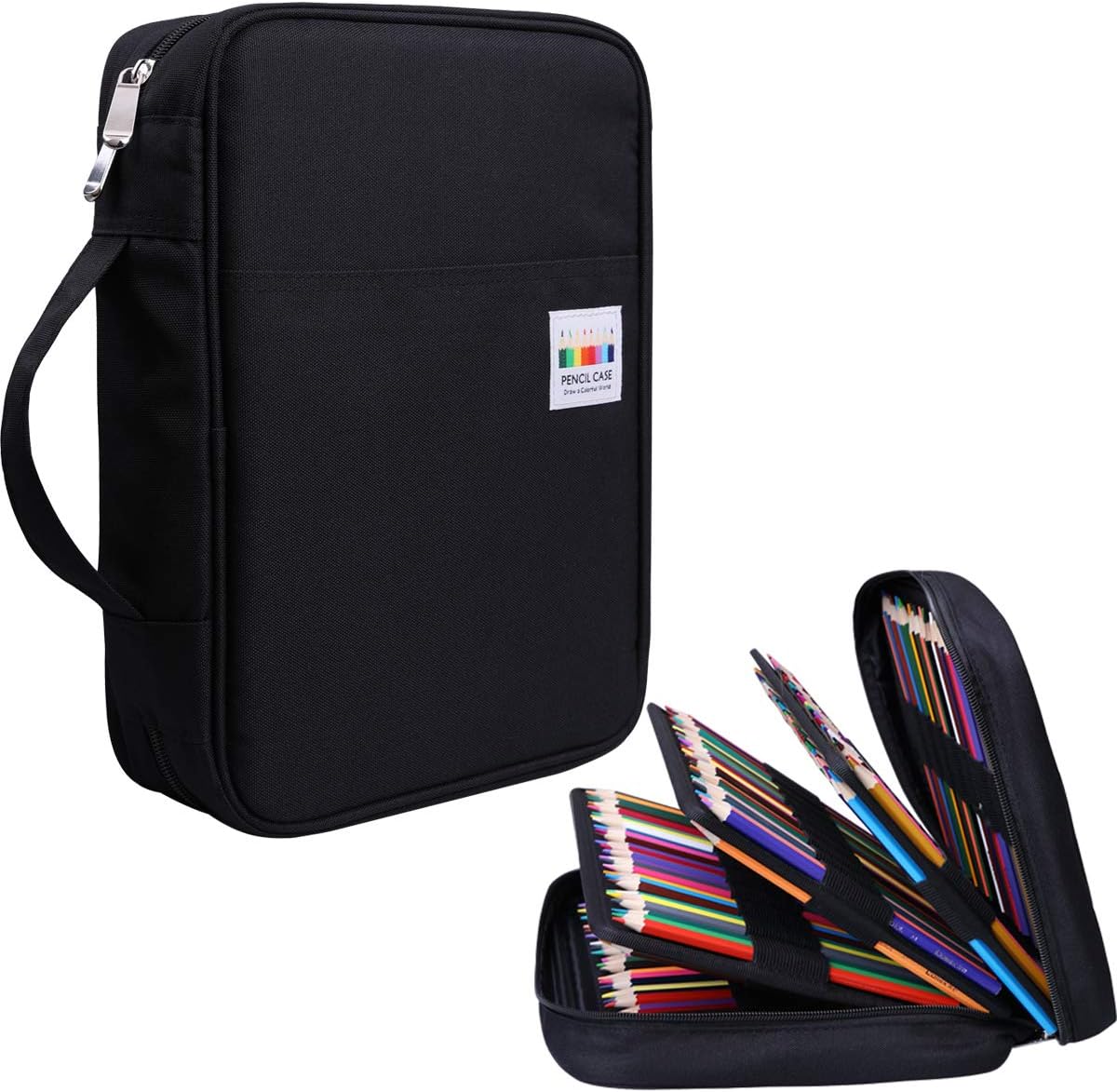 JAKAGO 220 Slots Colored Pencil Case Large Capacity Pen Holder