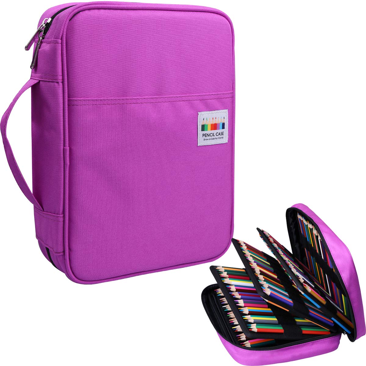 JAKAGO 220 Slots Colored Pencil Case Large Capacity Pen Holder