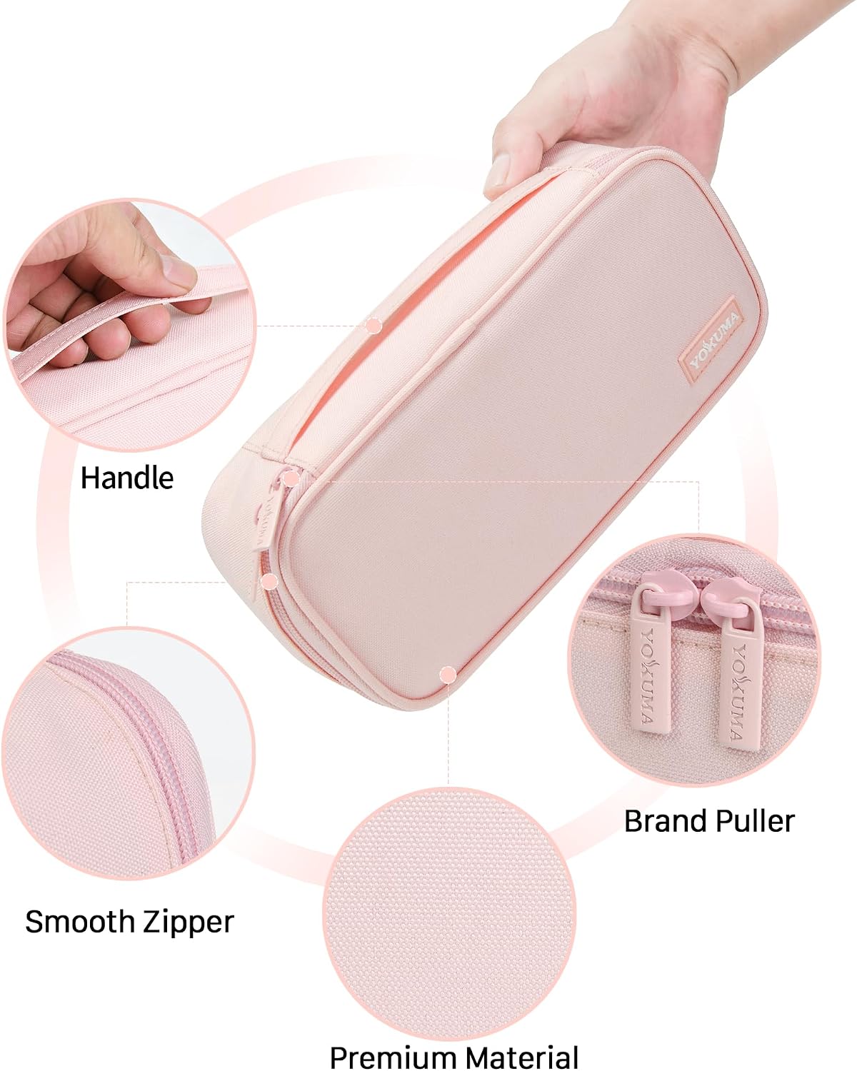 YOKUMA Pencil Case Big Capacity Pencil Pouch Bag Box for Girls Boys Gift