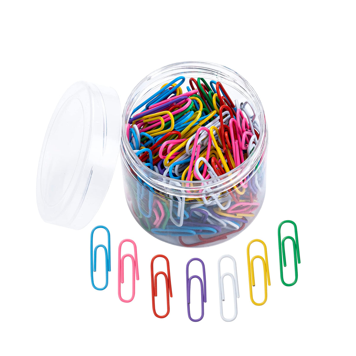 200 Colorful Paper Clips, 28mm - Reusable for School, Office, Folders, Bookmarks, DIY Albums