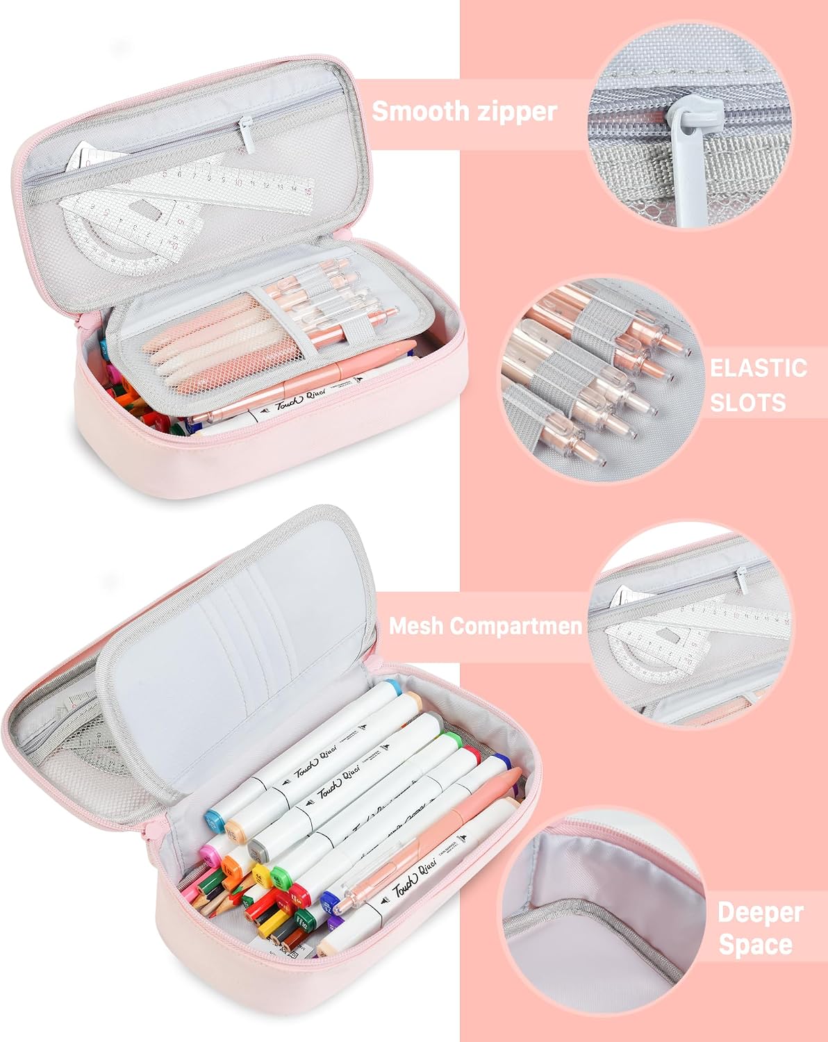 YOKUMA Pencil Case Big Capacity Pencil Pouch Bag Box for Girls Boys Gift