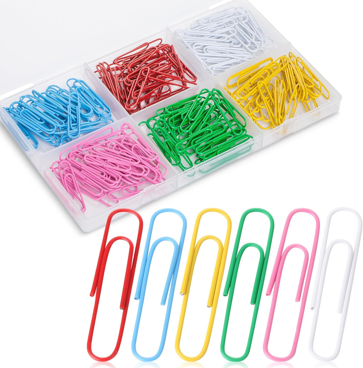 Mr. Pen- Paper Clips, 2 Inch, 240 Pack, Large Colored Paper Clips