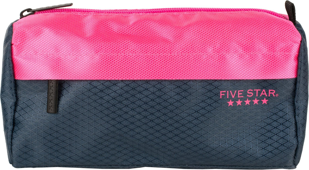Five Star Pencil Pouch, Pen Case, 9-Pocket Zipper Pouch, Storage Organizer for School Supplies Earbuds Chargers Cables Makeup, Green/Juniper (500214F-ECM)