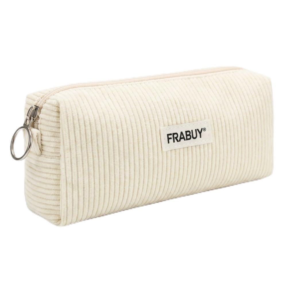 Soft Corduroy Pencil Case Pen Pouch Organizer, Small Stationery Bag