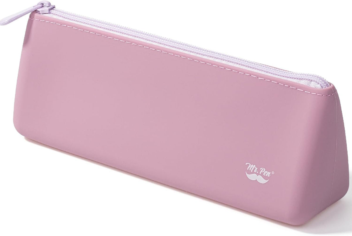 Mr. Pen- Silicone Pencil Case Pouch, Dusty Pink