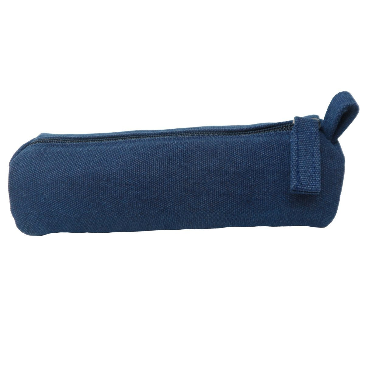 Heavy Canvas Stationery Portable Compact Simple Zipper Pencil Case and Durable Small Medicine Bag 1 Pack Khaki