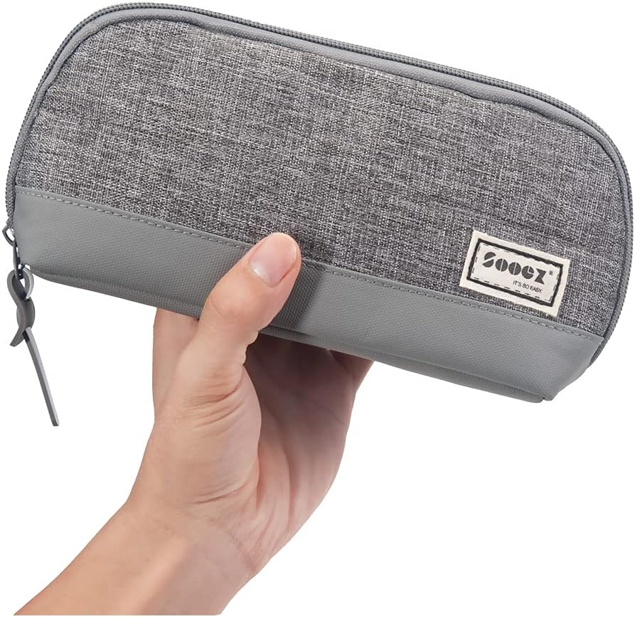 Sooez Wide-Opening Pencil Pen Case, Lightweight Spacious Pencil Bag Pouch