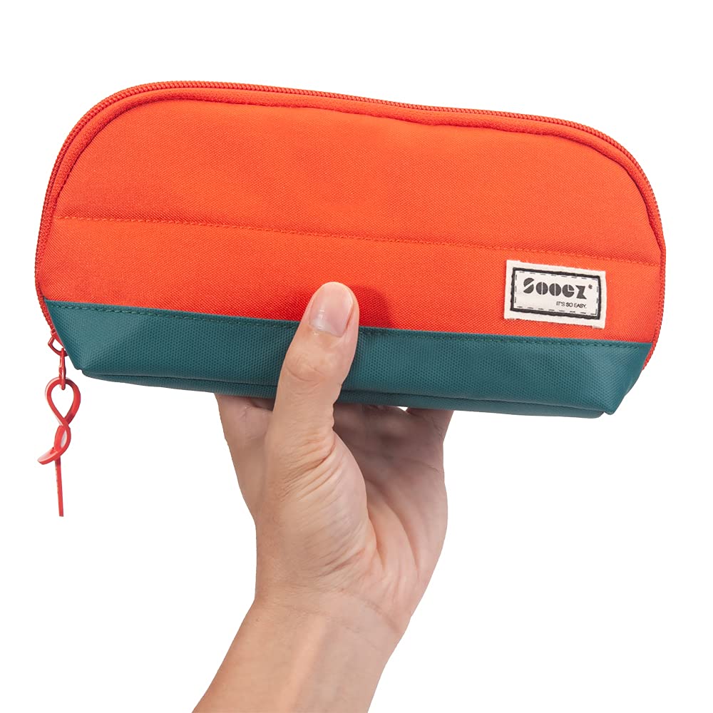 Sooez Wide-Opening Pencil Pen Case, Lightweight Spacious Pencil Bag Pouch