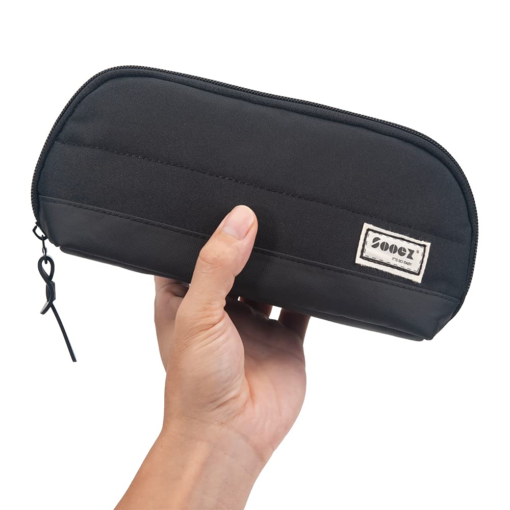 Sooez Wide-Opening Pencil Pen Case, Lightweight Spacious Pencil Bag Pouch
