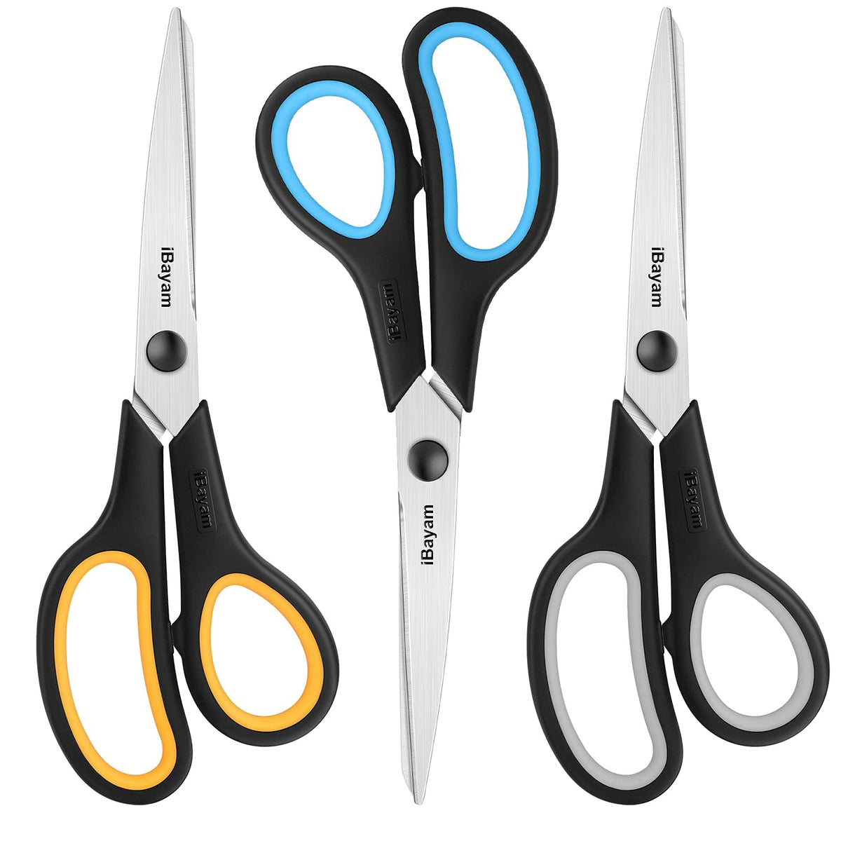 iBayam 8.5" Heavy Duty Scissors All Purpose for Office School Crafts Sewing