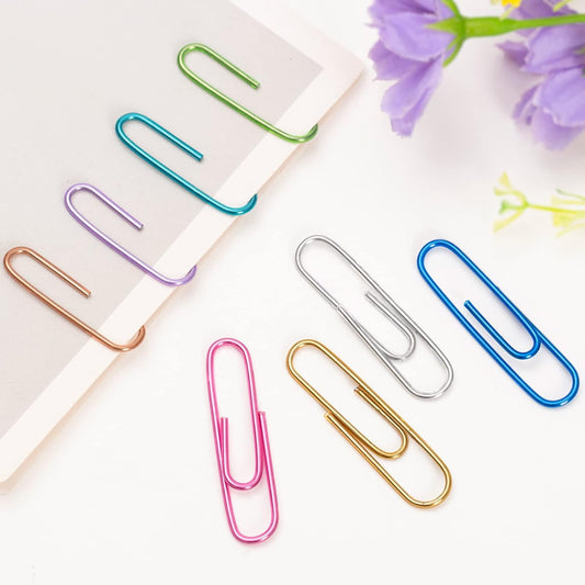 Paper Clips, 240pcs Medium Size Colored PaperClips