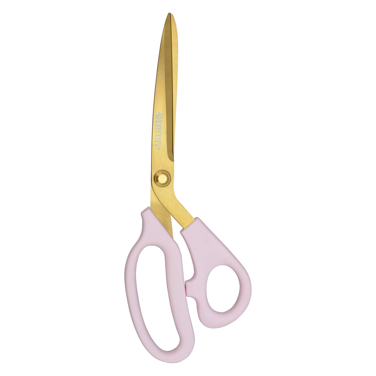 Westcott All-Purpose Kitchen Shears, Pink with Gold Blades - Durable Kitchen Shears with Precision-Ground Blades for Easy Cutting and Meal Prep - 8-Inch