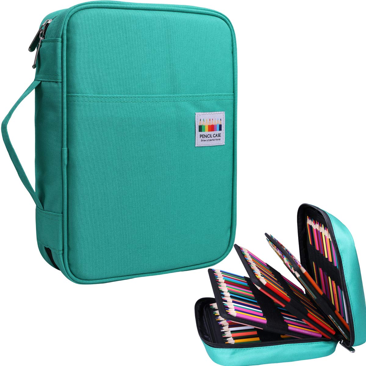 JAKAGO 220 Slots Colored Pencil Case Large Capacity Pen Holder