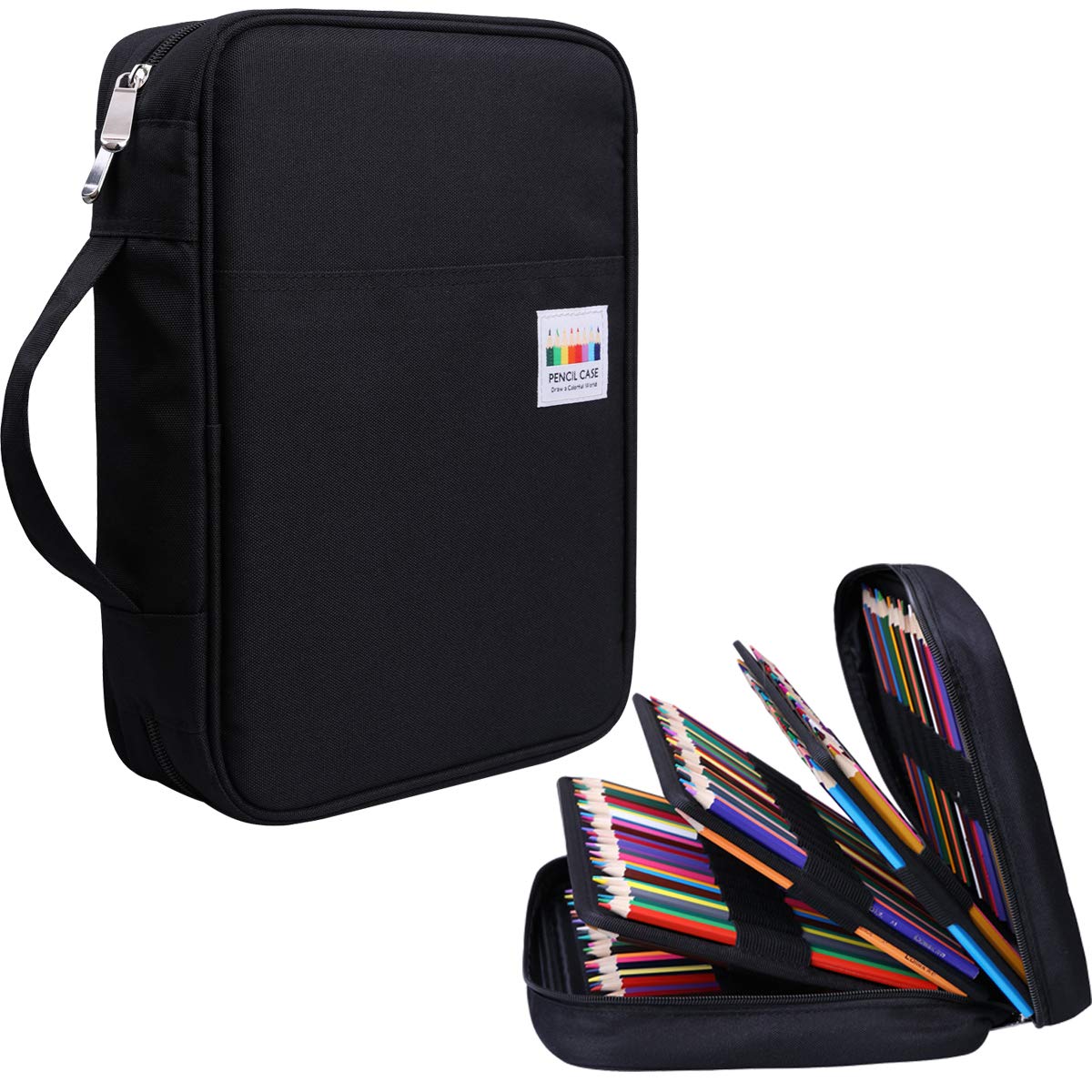 JAKAGO 220 Slots Colored Pencil Case Large Capacity Pen Holder