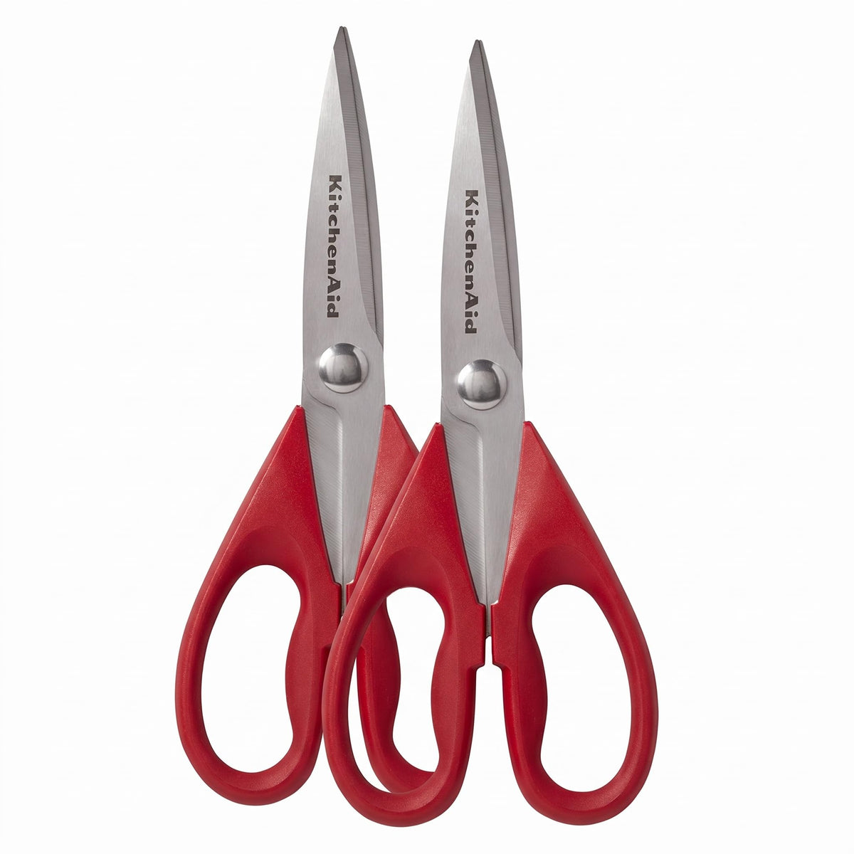KitchenAid All Purpose Kitchen Shears with Protective Sheath Durable Stainless Steel Scissors, Dishwasher Safe, Soft Grip Comfort Handle, 8.72 Inch, Pistachio
