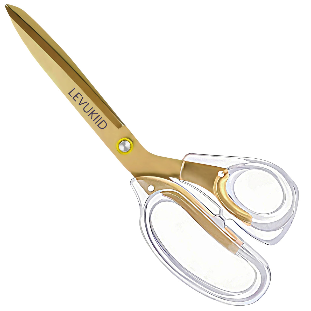 9.5 Inch Set All Purpose Scissors For Office, Anti-Rust Coating, Ergonomic Handle Craft Scissors, for Office Home School Craft Household Use/Gold