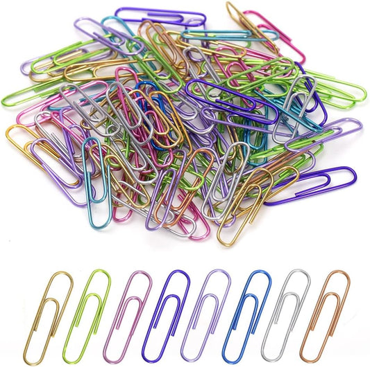 Paper Clips, 240pcs Medium Size Colored PaperClips