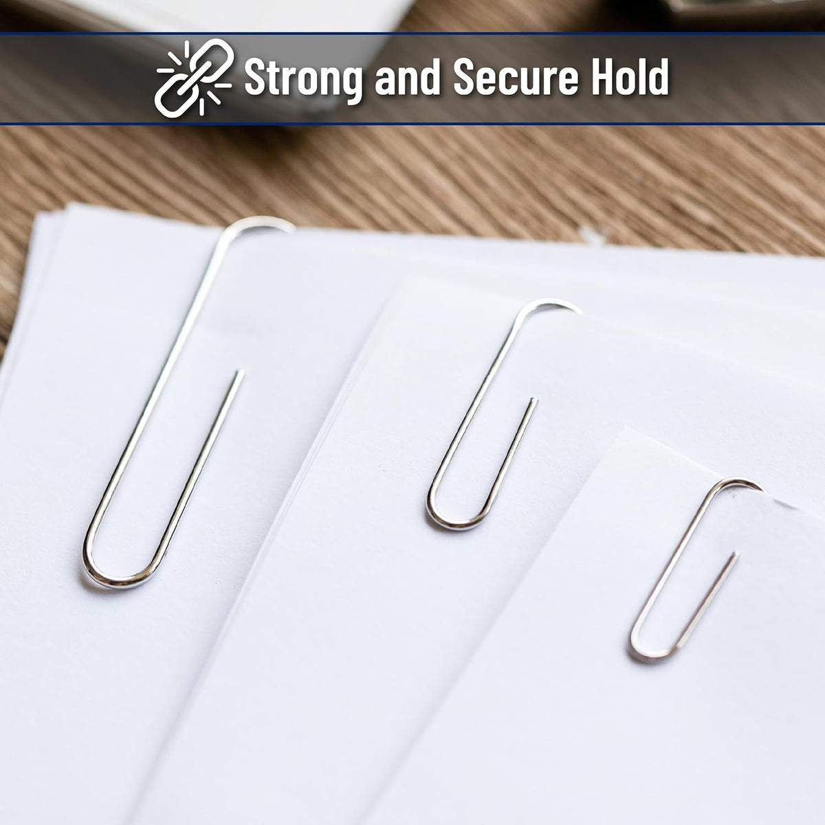Mr. Pen- Silver Paper Clips, 450 pcs, 1", 1-1/4", 2"