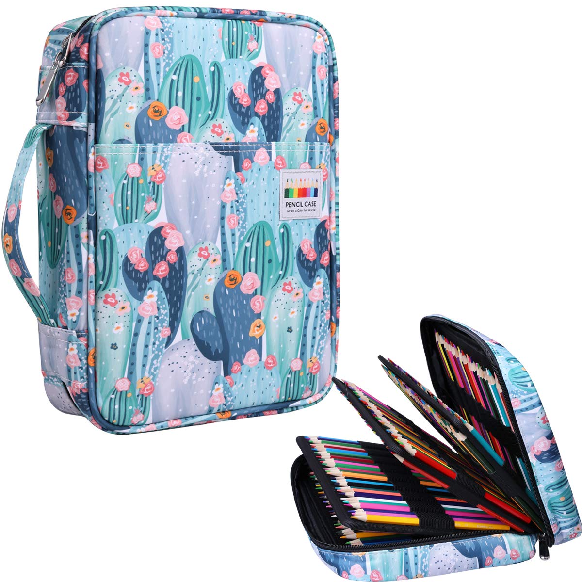 JAKAGO 220 Slots Colored Pencil Case Large Capacity Pen Holder