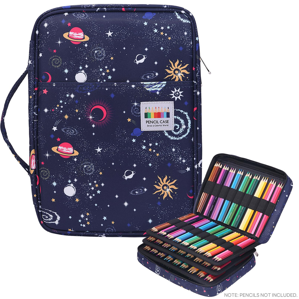 JAKAGO 220 Slots Colored Pencil Case Large Capacity Pen Holder