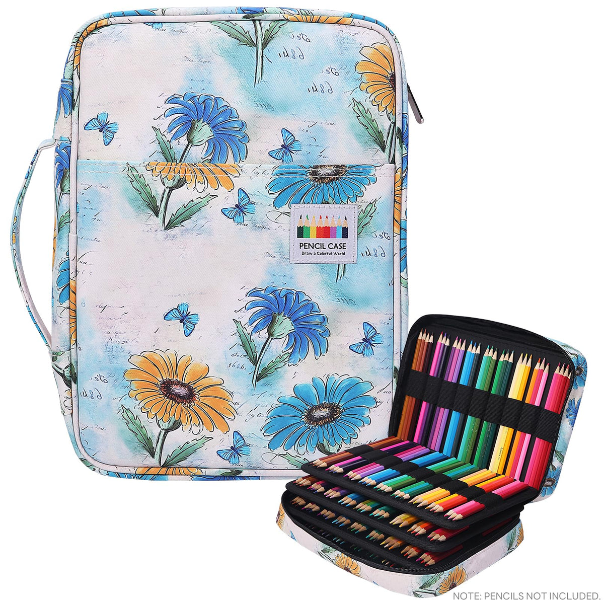 JAKAGO 220 Slots Colored Pencil Case Large Capacity Pen Holder