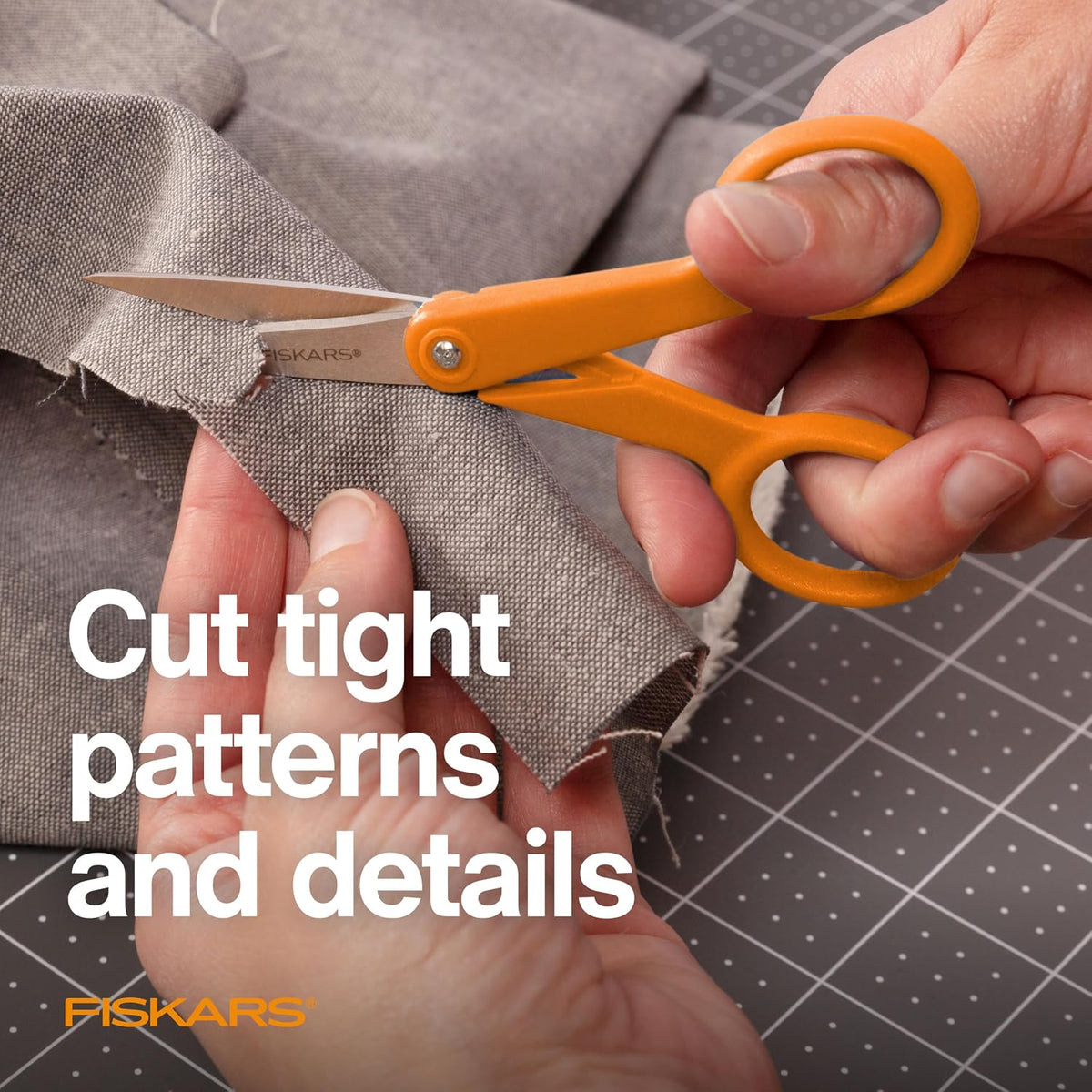 Fiskars 2-Piece Original Orange-Handled Scissors Set, Stainless Steel Blade