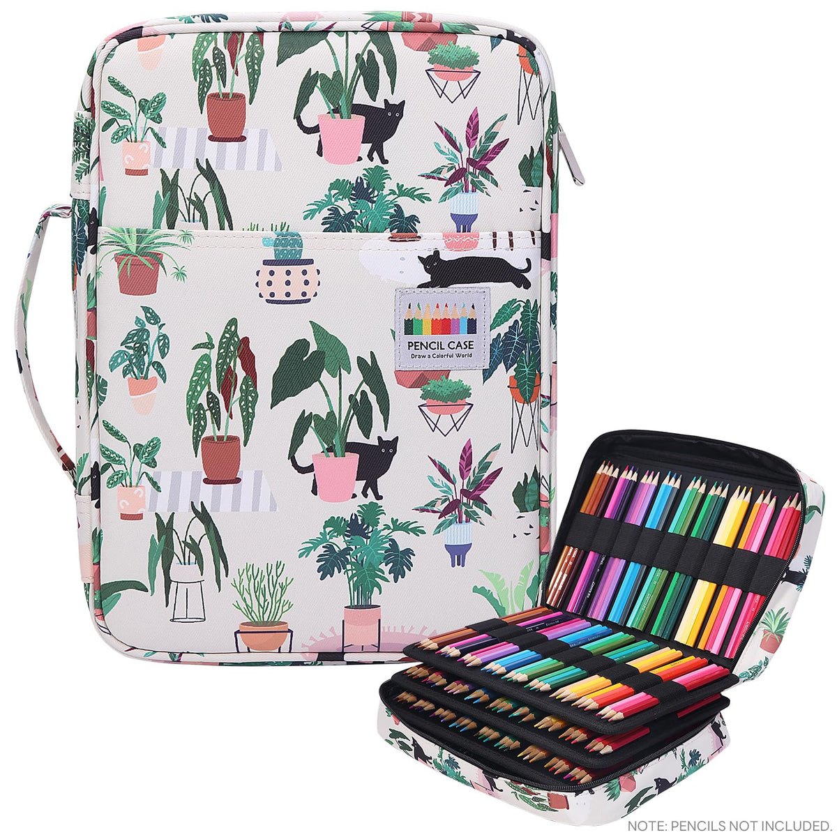 JAKAGO 220 Slots Colored Pencil Case Large Capacity Pen Holder