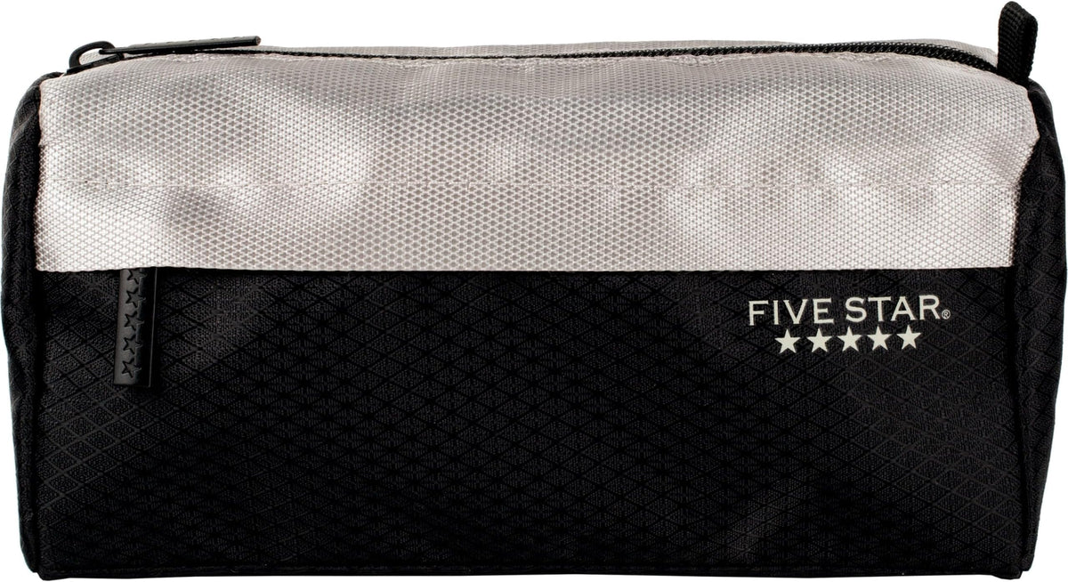 Five Star Pencil Pouch, Pen Case, 9-Pocket Zipper Pouch, Storage Organizer for School Supplies Earbuds Chargers Cables Makeup, Green/Juniper (500214F-ECM)